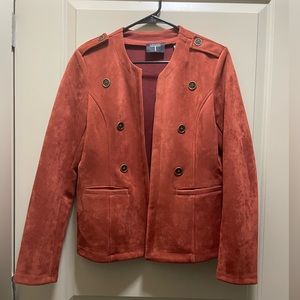 Tahari Suede Leather Jacket